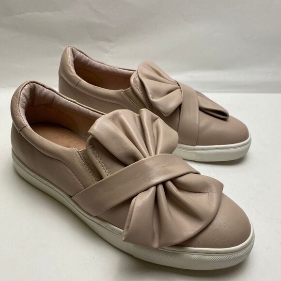 HALOGEN Nordstrom Bow Leather Sneakers Pastel Size 8 - Picture 4 of 8